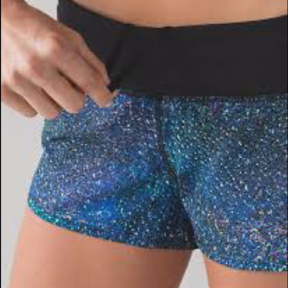 Lululemon Mermaid Multi Speed Up Shorts size 10 - Picture 3 of 7